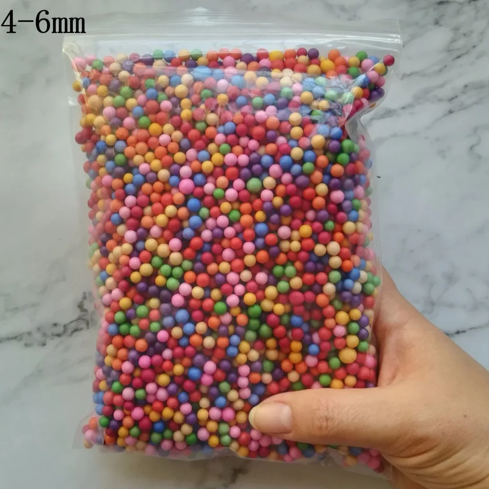 DIY Snow Mud Particles Accessories Slime Balls Small Tiny Foam Beads For Floam Filler 15000pcs