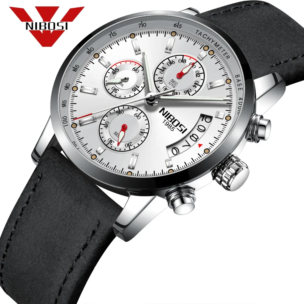 

NIBOSI Men Military Watch Waterproof Wristwatch Quartz Clock Mens Watches Top Brand Luxury Sport Watch Male Relogios Masculino