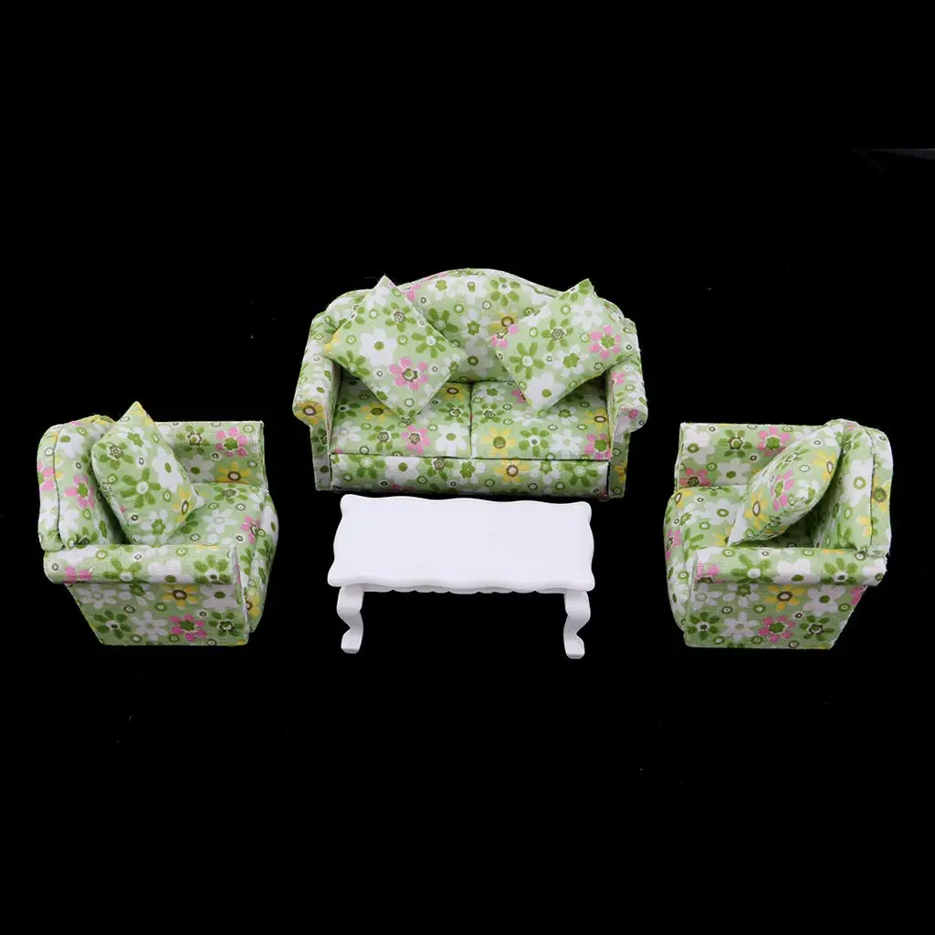 1:12 مقياس دمية أثاث غرفة المعيشة أريكة نهاية الجدول نموذج مصغر بيت الدمية الاكسسوارات الديكور لعب للأطفال