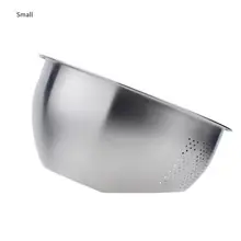 Высокое качество дуршлаг для риса 304 нержавеющая сталь мытье посуды слив бассейна утолщенный тазик сито фруктовая чаша кухонные фильтры