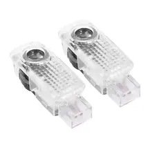 2 шт. светодиодный Двери Автомобиля Предоставлено лазерный проектор логотип тень светильник Добро пожаловать светильник Подходит для Audi Sline серии