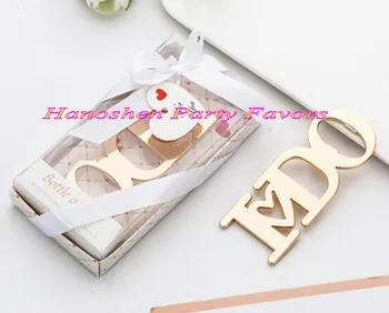 

(10 Pieces/lot) Bridal shower gift of I Do design Gold Bottle Opener Favors for Wedding and Party favors and Wedding souvenirs