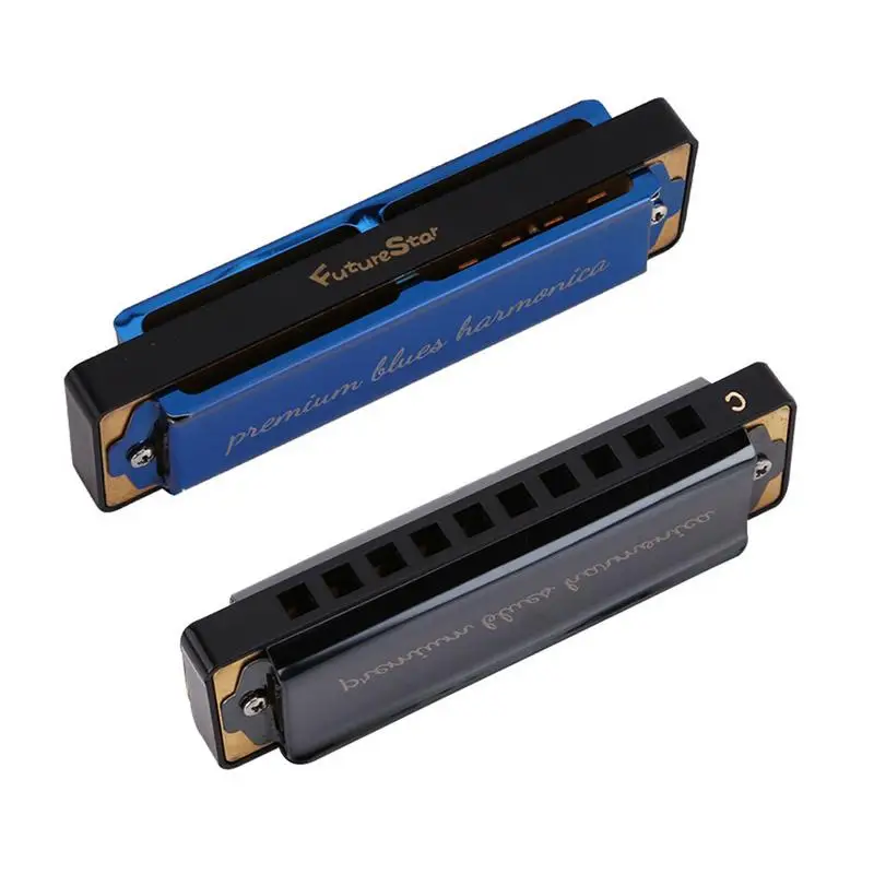 10 hole C Tonality Blues Harmonica Pure Copper Plate Adult Senior