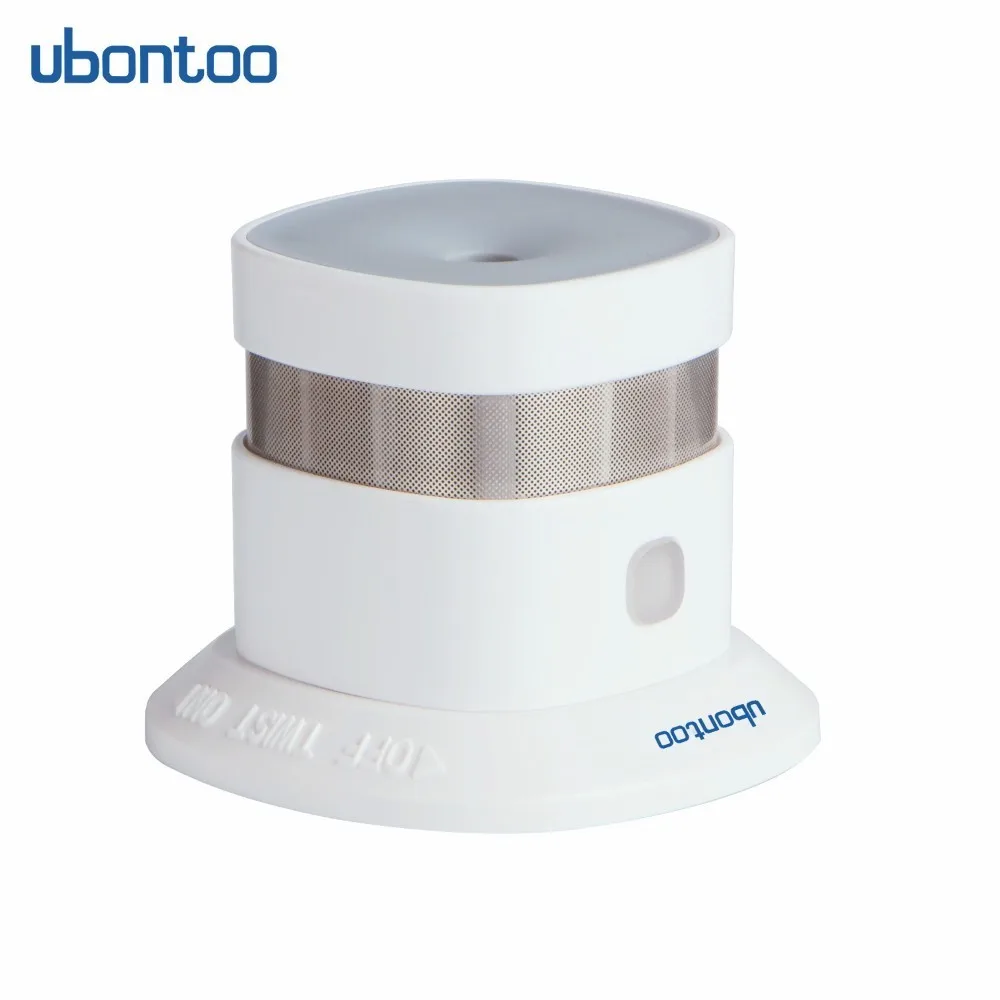 Ubontoo Zwave Smoke Detector Security Fire Alarm High Sensitivity Z-wave Sensor Smart Home System EU Z wave 868MHz