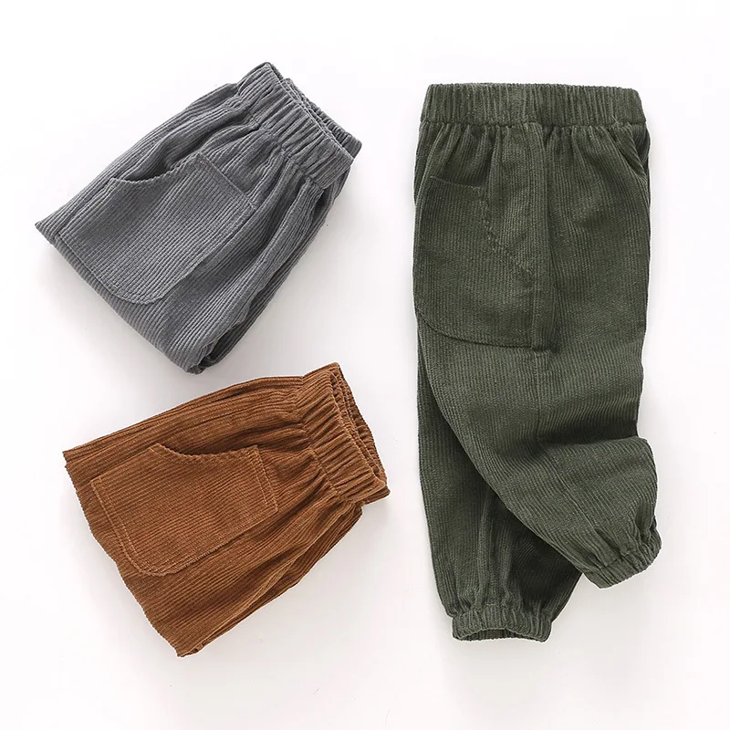 Утепленные штаны для мальчиков г., осенне-зимние повседневные детские штаны От 1 до 6 лет штаны для маленьких мальчиков детские брюки Одежда для маленьких мальчиков