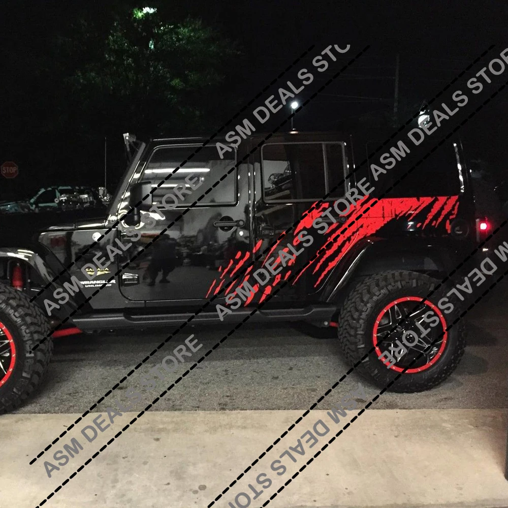 2 шт. автомобильная Виниловая наклейка для Jeep Wrangler Unlimited TJ JK|Наклейки на