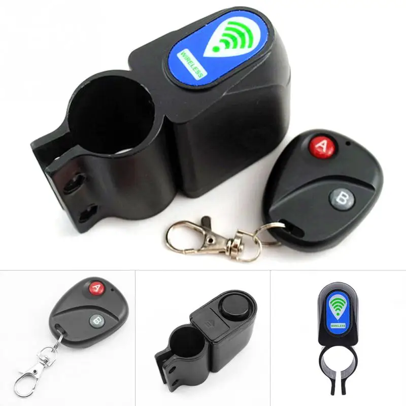 Bicycle Anti-theft Alarm Lock Cycling Security Wireless Remote Control Vibration