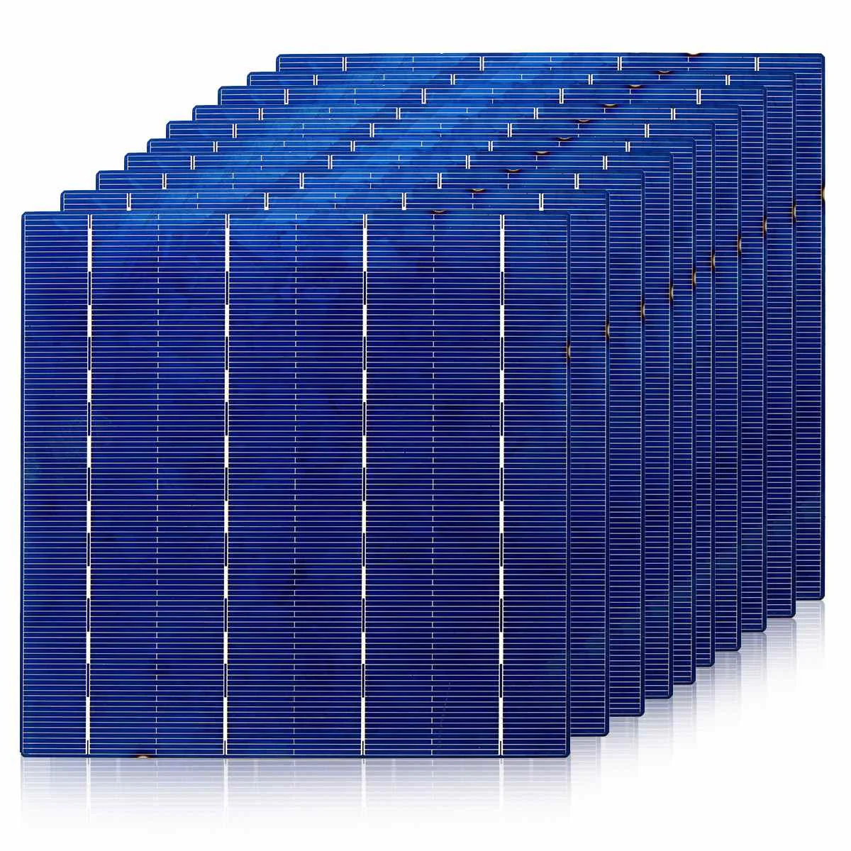 

Polycrystalline Solar Panel DIY Cells Battery Power Charger Module Photovoltaic Panels Set Accessories Parts 156MM 10PCS