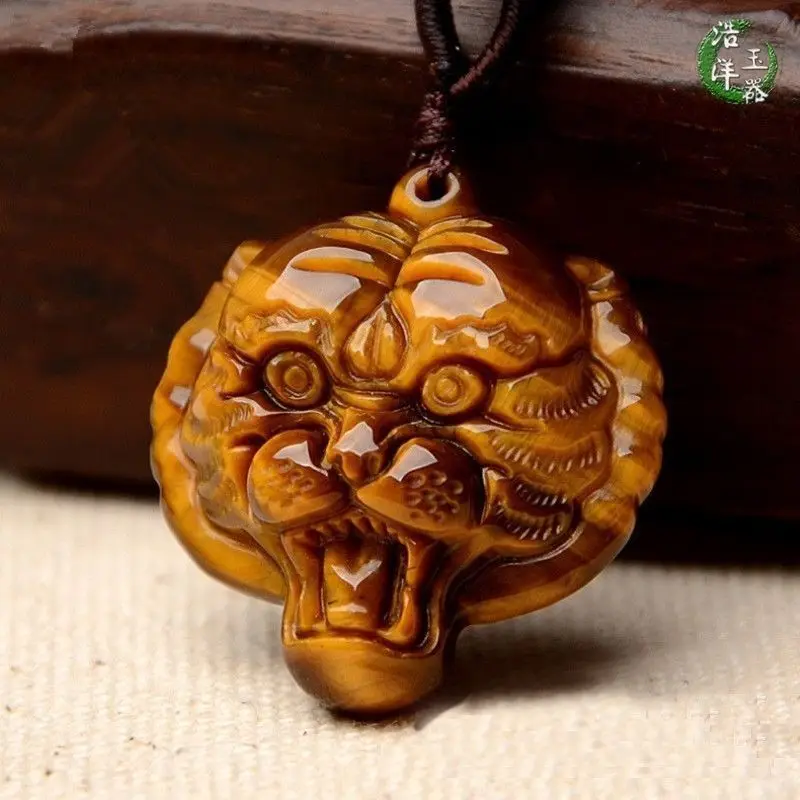 

Tiger eye Shi Shengxiao belong to tiger and natural jade pendant pendant