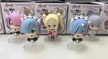 

5pcs/set Japan Anime Life in a different world from zero action figures in different color 5cm toys collection sexy model doll