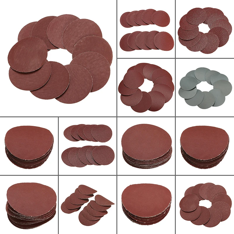 10 шт./компл. 2 "50 мм Круглый шлифовальный полировка дисков Pad Sander paper Set 80-3000Grit