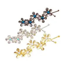 3 шт. заколки для волос Цветы Стразы модные декоративные аксессуары и клипсы для волос заколка для волос для женщин