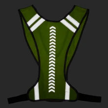 Высокая видимость светоотражающий жилет Спорт на открытом воздухе жилет для велоспорта светоотражающий жилет с карманом для марафона для бега, езды на велосипеде Пеший Туризм