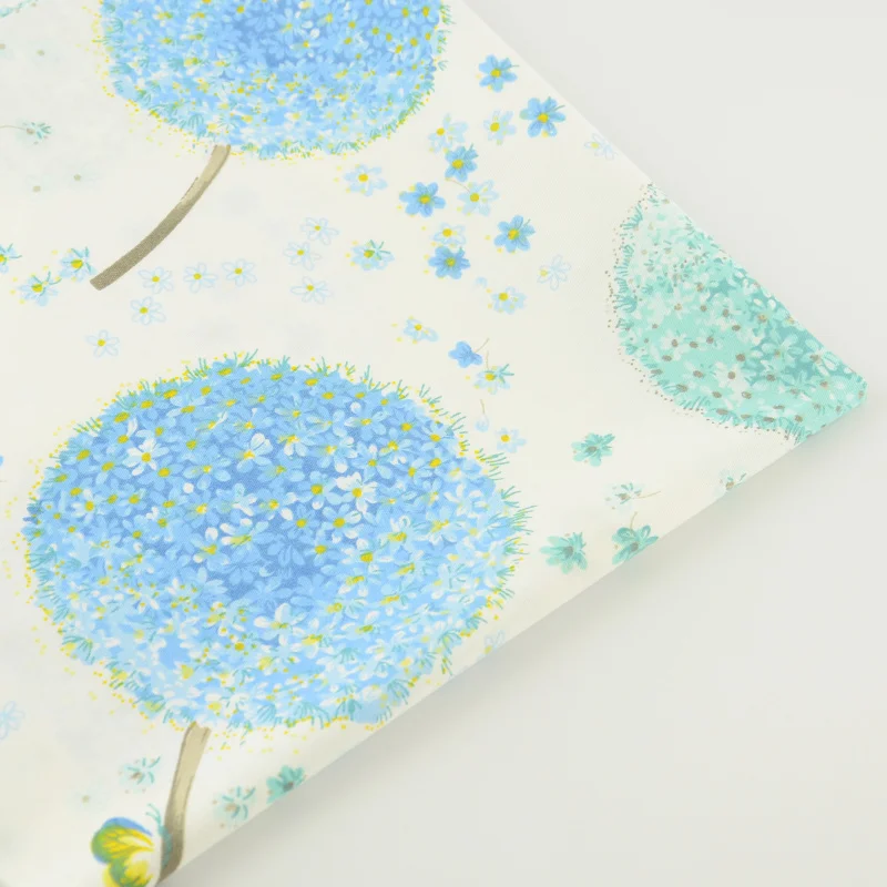 Синий одуванчик цветочный дизайн хлопок Ткань постельное белье из саржи Tecido швейная ткань лоскутное домашнее текстильное изделие украшение