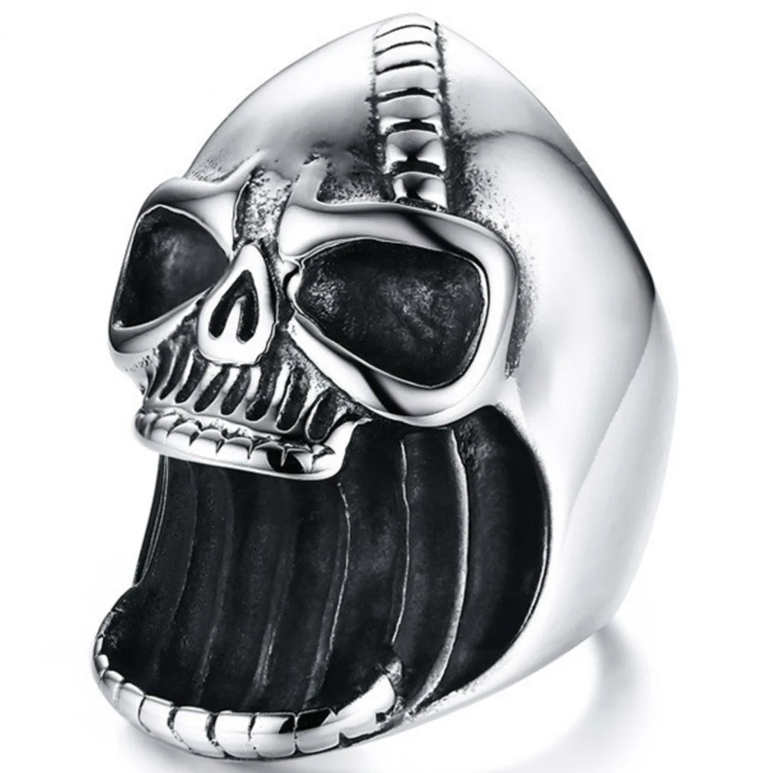 

Punk Skull Rings Biker Rock Stainless Steel Mens Ring Holder Beer Bottle Opener For Men Anillos Bague Homme Anel Masculino