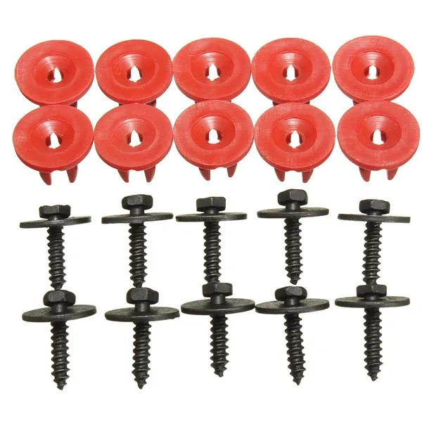 

10pcs/set ENGINE UNDERTRAY COVER CLIPS SCREWS BOTTOM SHIELD GUARD FOR FORD for FOCUS /C-MAX