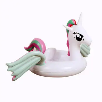 

Children's Swimming Ring Inflatable Cartoon Pegasus Color Wing Hot Spring Lifebuoy Seat Boat Float Harmless PVC Plastic Water To