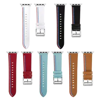 

Leather Loop Adjustable 40mm Moderate Softness Watch Band Bracelet Wrist Strap Replacement for Apple Watch iWatch Series 4