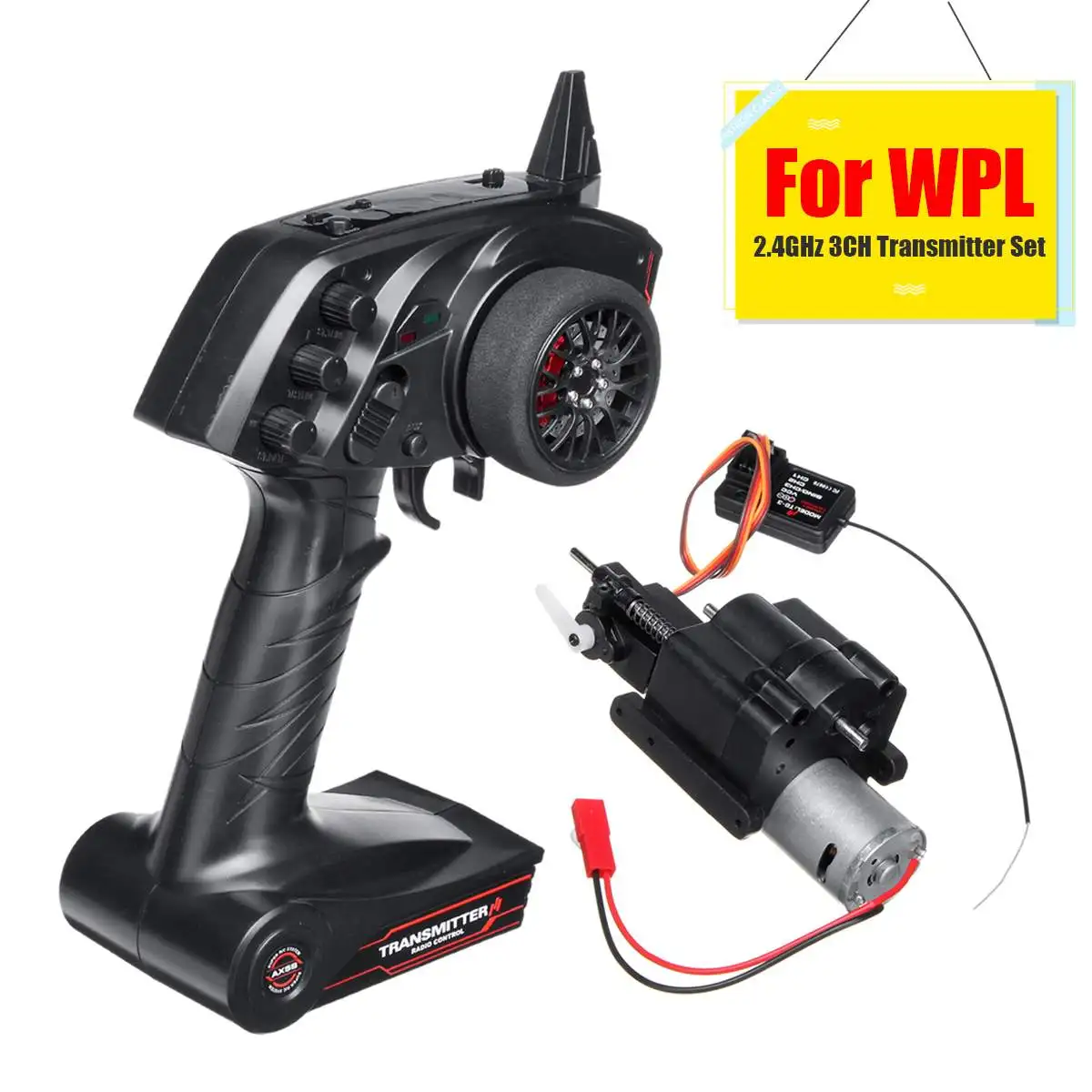 

For WPL B1 B24 B16 C24 1/16 4WD 6WD Rc Car 3CH Radio Transmitter And Speed Change Gear Box Super Active Throttle Limit Range
