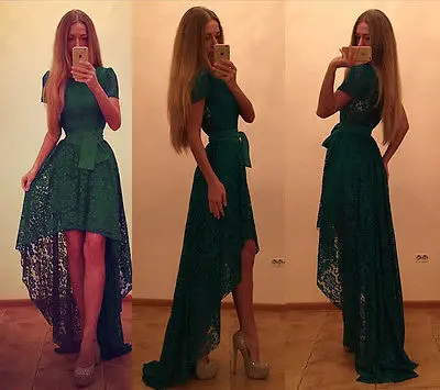 

Lady Women Lace Long Maxi Dress Party Gown Clothing Dresses Summer Sexy Vintage Formal