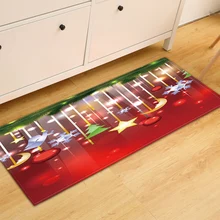 Рождественское украшение для дома, нескользящий ковер для гостиной, кухни, спальни, коврик для двери, дивана, ванной комнаты, Рождественский Коврик для двери