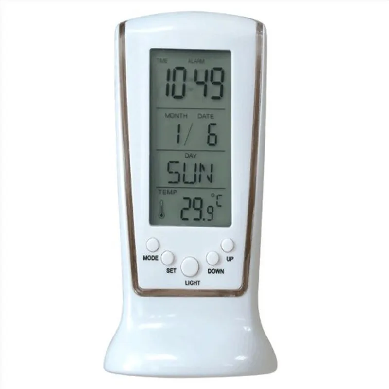 

Kitchen Timer Home Thermometer Multi-Function Alarm Clock LED Despertador Digital Clock Calendar Thermometer Display A