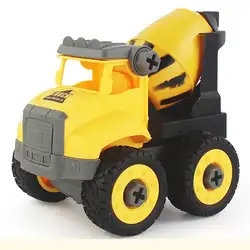 Строительство автомобиль-экскаватор бульдозеры модель автомобиля желтый Мини старше 3 лет моделирование игрушечные лошадки 1:30