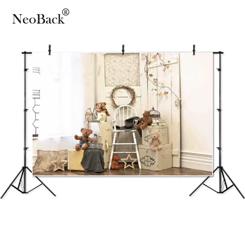 

Thin Vinyl Room Dream Bear Box Ladder Chair children baby kids Banner Photography Background professional studio Photo Backdrop