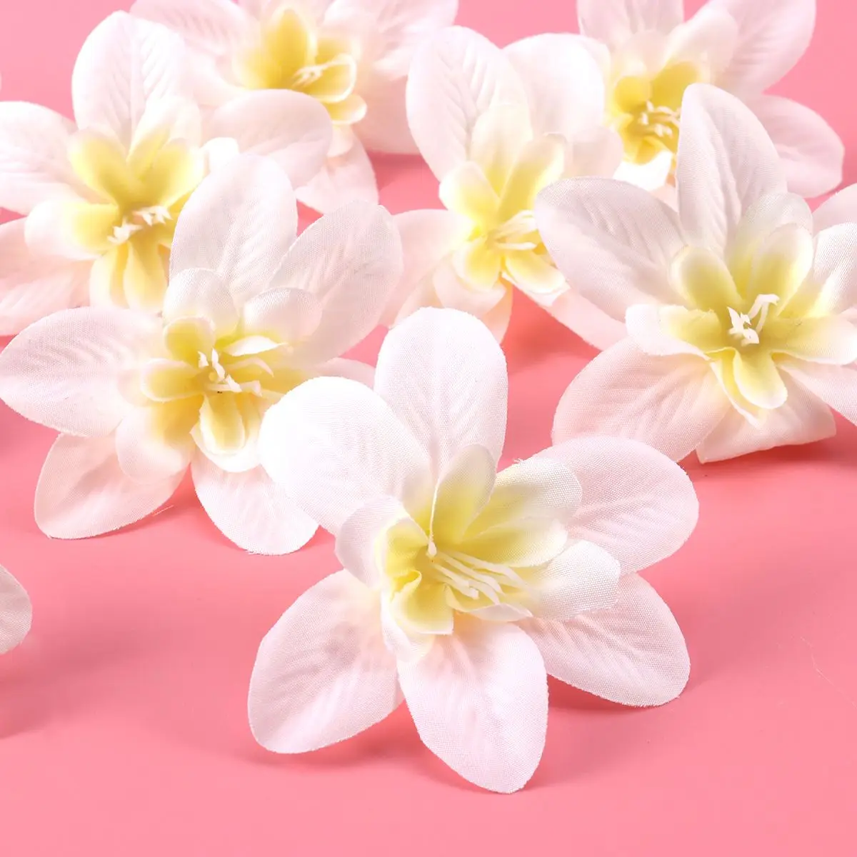 12 шт. DIY Орхидея из искусственного шелка Цветок головок для шляпа одежда альбом