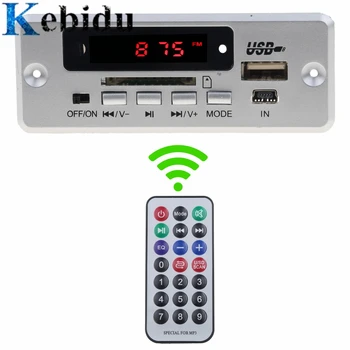 

KEBIDU Car Bluetooth5.0 MP3 Decoding Board Module Wireless USB MP3 Player TF Card Slot / USB / FM / Remote Decoding Board Module