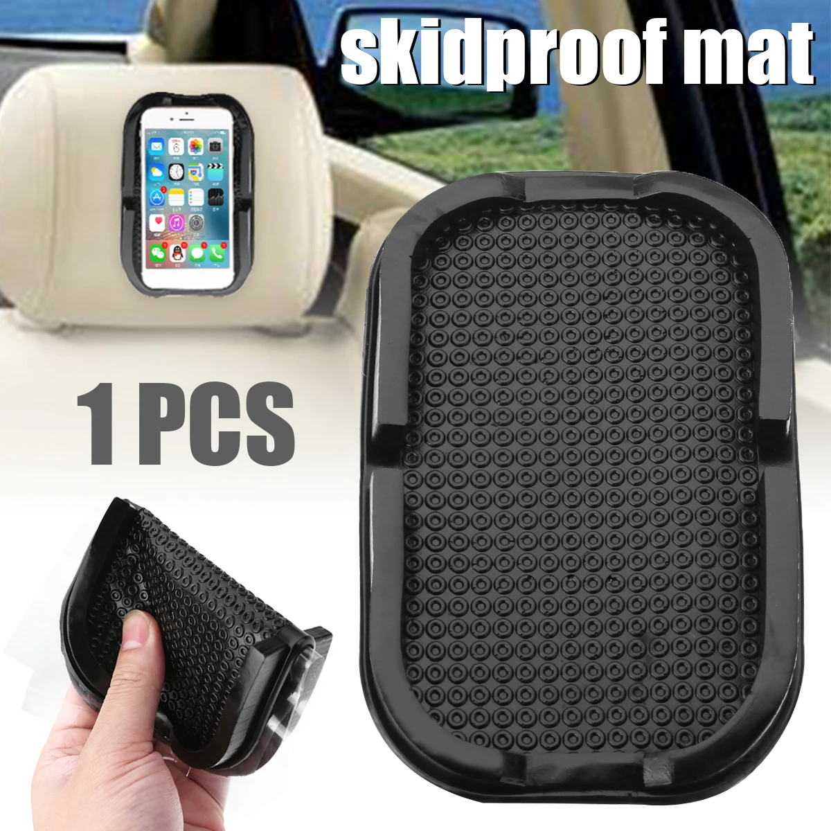 

Non-slip Car Phone GPS MP3 Pad Mount Holder Multifunction Skidproof Auto Dashboard Sticky Mat Car Interior Accessories