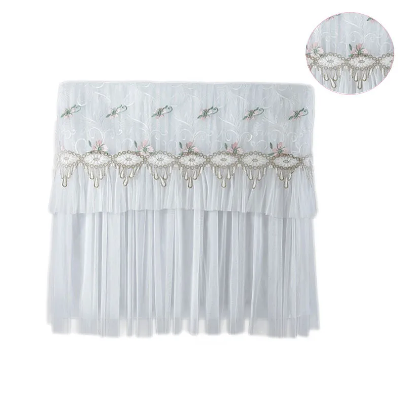 

Confinement New Korean Lace Embroidery Hanging Air Conditioning Cover Anti-straight Blowing Bedroom Air Conditioning Cover