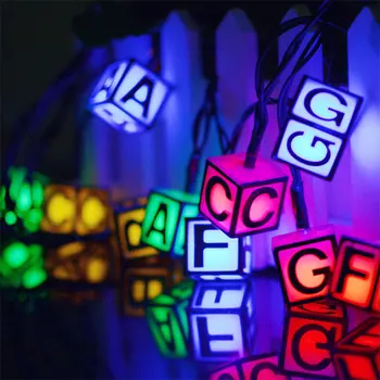 

6M 30LED Letter Light String Solar Waterproof Christmas Garland Lights Decoration Indoor Holiday Wedding Lights CF
