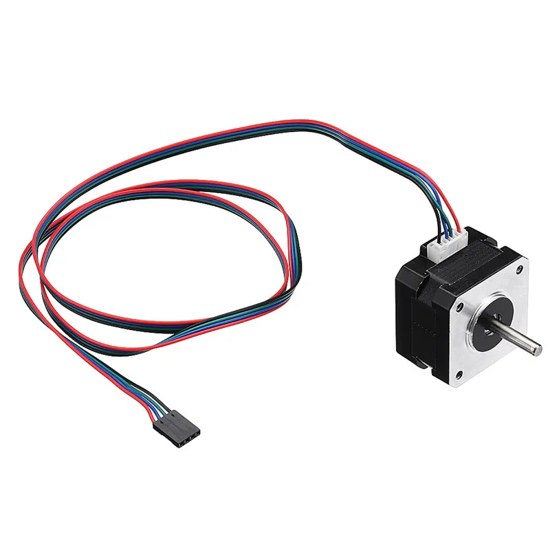 

2 Phase 42 Stepper Motor Nema 17HS2408S 4-lead 0.6A 1.8 Degrees Fits For 3D Printer Motor CNC Laser
