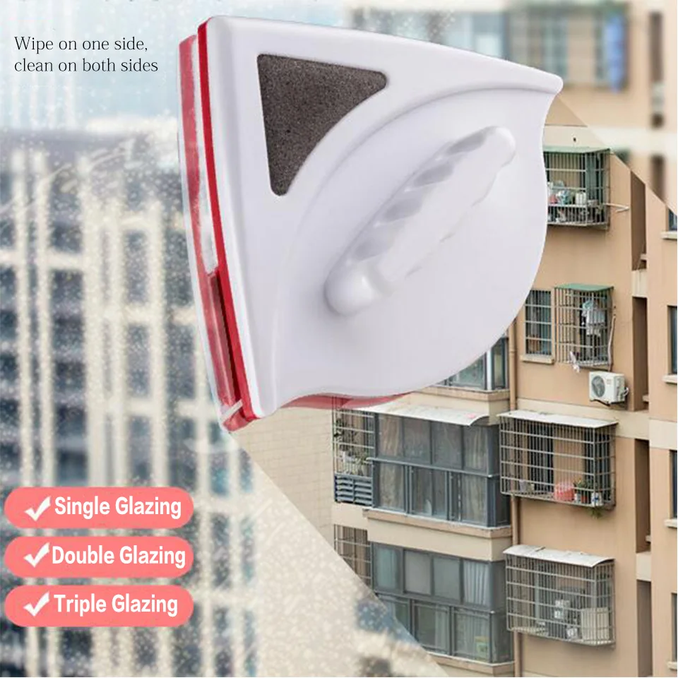 

Magnetic Brush For Washing Windows Wizard Magnetic Window Cleaner Double Side Glass Wiper Useful Single Glazing Wash/ Cleaning