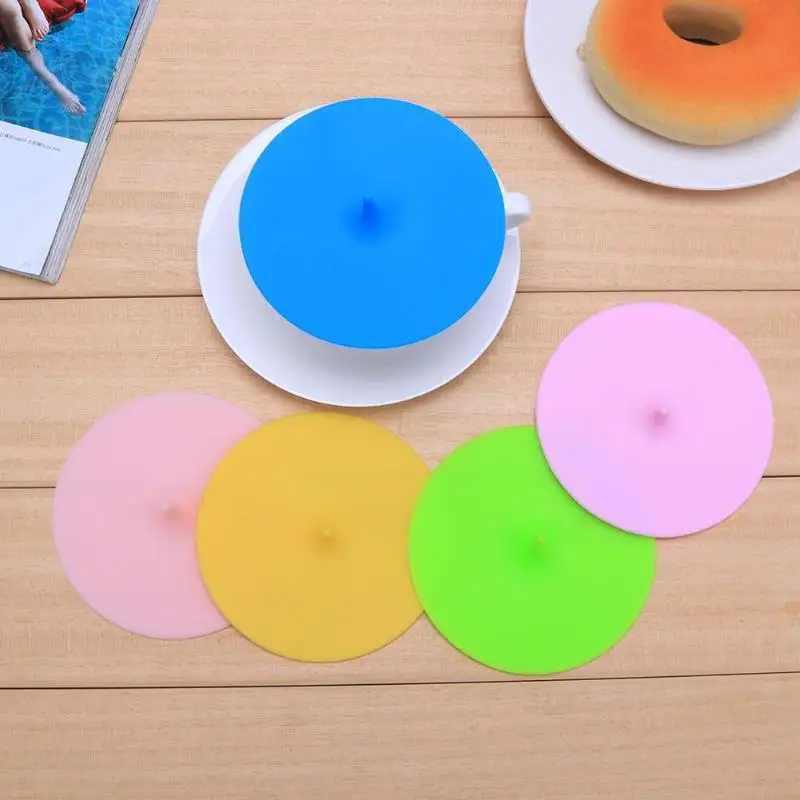 

Portable Anti-skid Waterdrop Silicone Insulation Anti-Dust Cup Cover Tea Coffee Sealing Lid Home Supplies