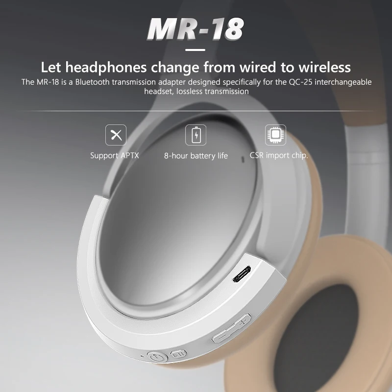 Портативный адаптер для наушников Bose QuietComfort 25 (QC25) и (QC15) беспроводной Bluetooth