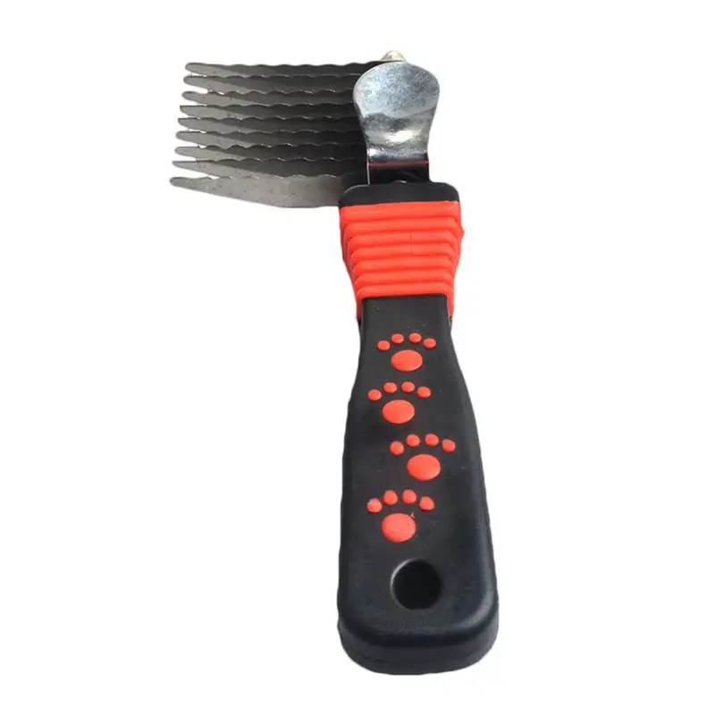 

Dematting Dog Comb Pet Groomer Rake Brush for Dogs and Cats Professional Deshedding Tool Reduces Knots & Tangles Instantly