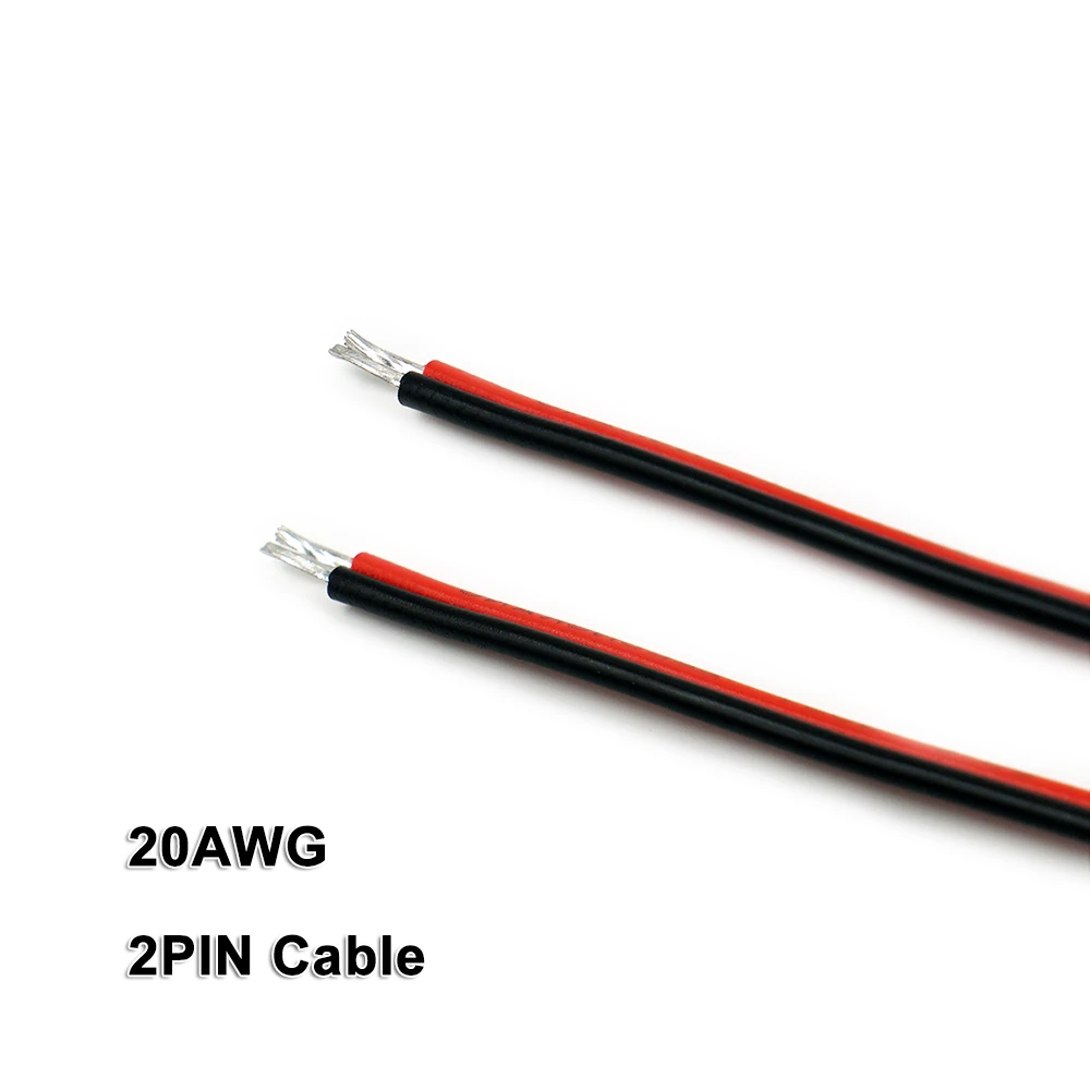 2PIN кабель, 20AWG, провода, для 2835 3528 5050 подойдет как для повседневной носки, так Цвет Светодиодные ленты s, низкая Напряжение DC5V/DC12V/DC24V, Светодиодные ленты света, линейное освещение