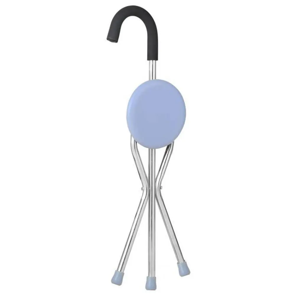 

Cane Chair Practical Folding Thickened Stainless Steel Stool Cane Seat Walking Chair Seat Cane Chair For Old People Patient