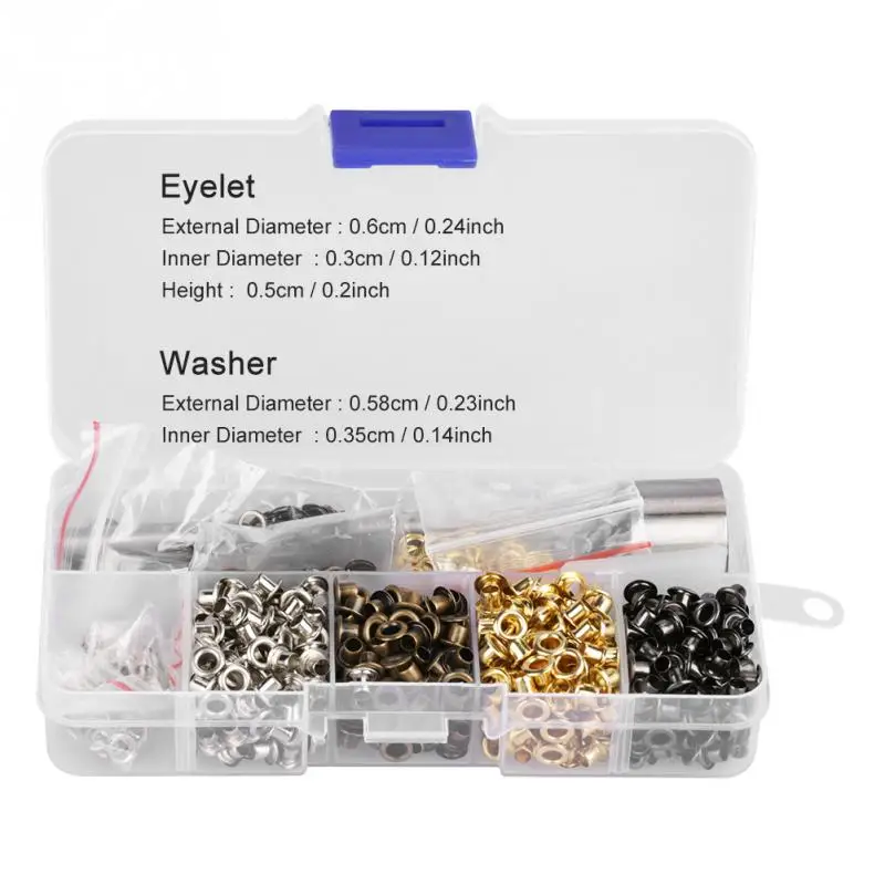 

Eyelet Grommet Washer with 3pcs Handwork Fixing Tools Metal Round Eyelet Grommets DIY Craft Grommet Set (3mm*420pcs)