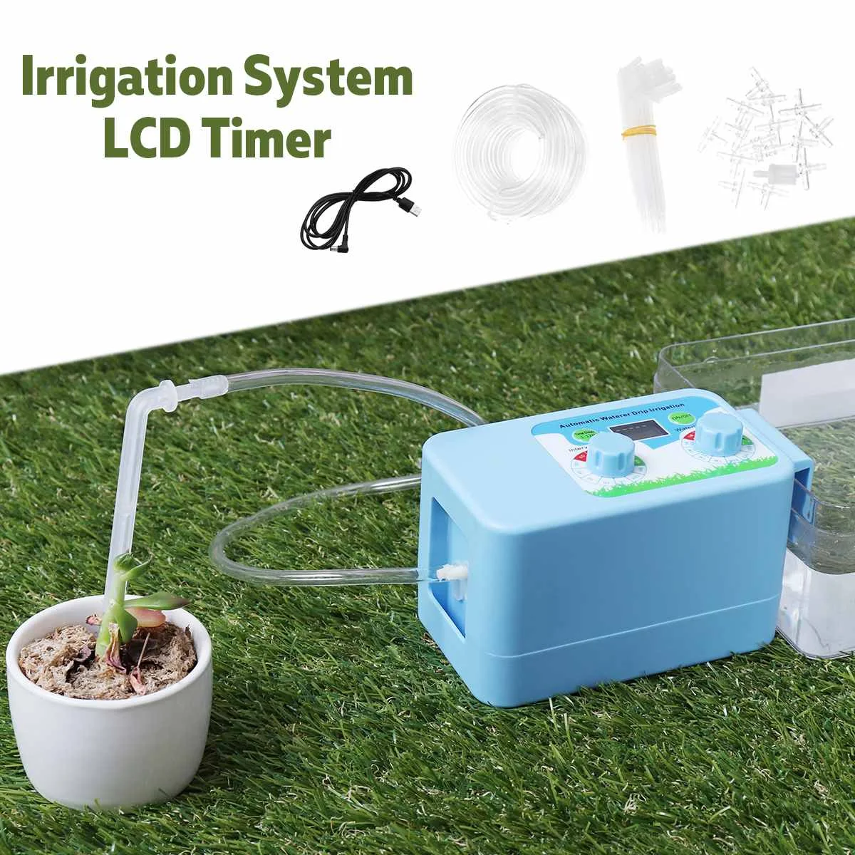 LED Convenient Micro Automatic Irrigation Set Flowers Plant Watering