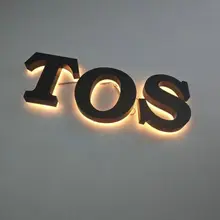 Заказные водостойкие светодиодные акриловые для рекламы с подсветкой теплый цвет индивидуальный светодиодные буквы