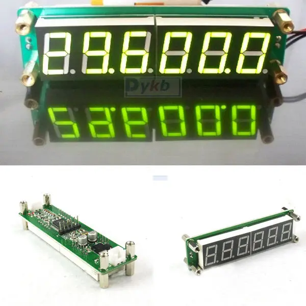 0 1 MHz ~ 65MHz RF 6 цифр Led счетчик частоты сигнала измерительный измеритель Cymometer желтый