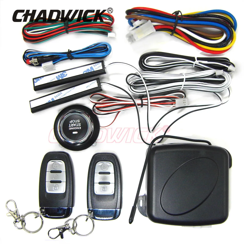 

Car engine start button CHADWICK 886 Car Keyless Entry Remote Control Start-stop Push Button Anti-Theft System Remote Starter