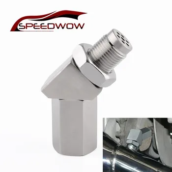 

SPEEDWOW Oxygen Sensor Extender 45 Degree CEL Check Engine Light Fix O2 Sensor Spacer With Catalytic Converter