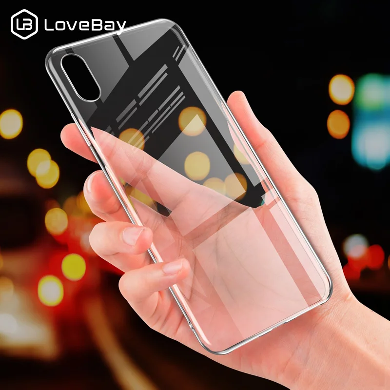 

Lovebay Transparent Phone Case For iPhone 7 Case Clear Silicon For iPhone 6 6S 7 8 Plus XS Max XR Soft TPU Ultra-thin Back Cover