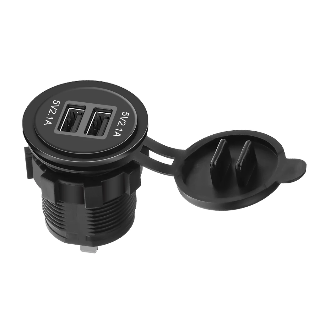 Автомобильное зарядное устройство с двумя USB портами 4 2 А 5 В|Кабели адаптеры и