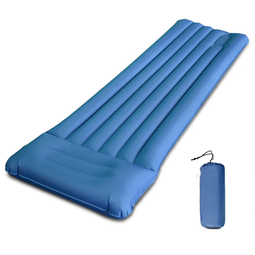 Outdoor Inflatable Camping Pad Cushion Sleeping Bag Mat Quick Inflating
