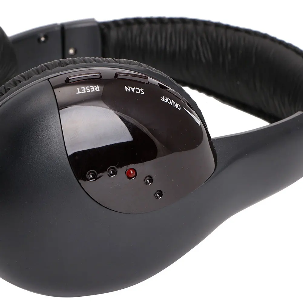 5 in 1 Hi Fi FM Radio Wired Headphones Headsets for TV DVD MP3 CD MP4 PC Headphone